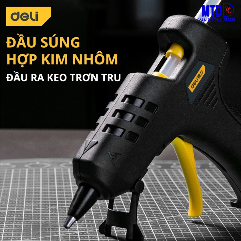 Súng Bắn Keo DELI Cao Cấp Chính Hãng Công Suất 20W/40W Nhỏ Gọn, An Toàn Sử Dụng