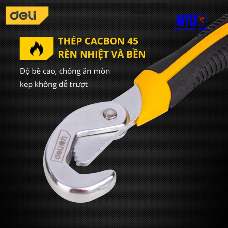 Bộ 2 chiếc cờ Lê Đa Năng Đường Kính 9-32mm - Thiết Kế Dạng Răng - Dùng Được Nhiều Mục Đích - DL932-2 Deli Chính Hãng