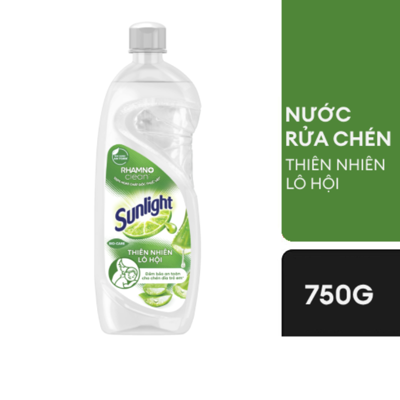 Nước rửa chén Sunlight chanh/Matcha chai 750g/717ml - CHÍNH HÃNG UNILEVER