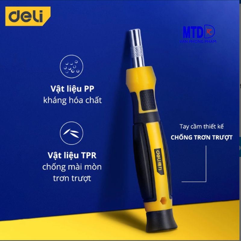 Bộ Tua Vít Đầu Nhỏ Sửa Chữa Đa Chức Năng Deli 1033D– 30 Đầu Vít Cao Cấp Chất Liệu Siêu Bền, Thiết Kế Gọn Nhẹ (HÀNG CHÍNH HÃNG)