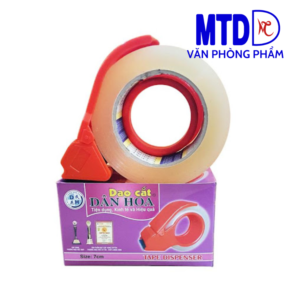 Dụng cụ cắt băng keo  cầm tay Dân Hoa bằng nhựa 7cm