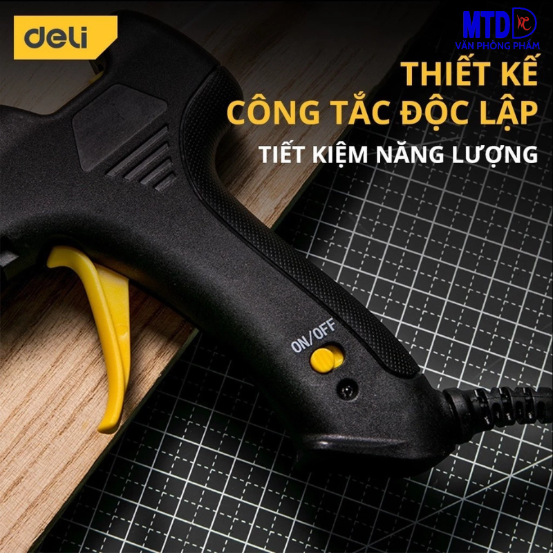 Súng Bắn Keo DELI Cao Cấp Chính Hãng Công Suất 20W/40W Nhỏ Gọn, An Toàn Sử Dụng