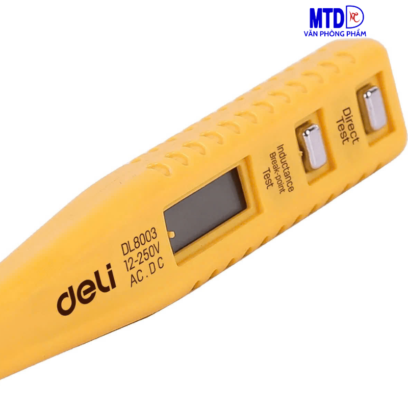 Bút/Vít thử điện kỹ thuật 12-250V chất lượng cao Deli 8003, thiết kế nhỏ gọn , đẹp mắt