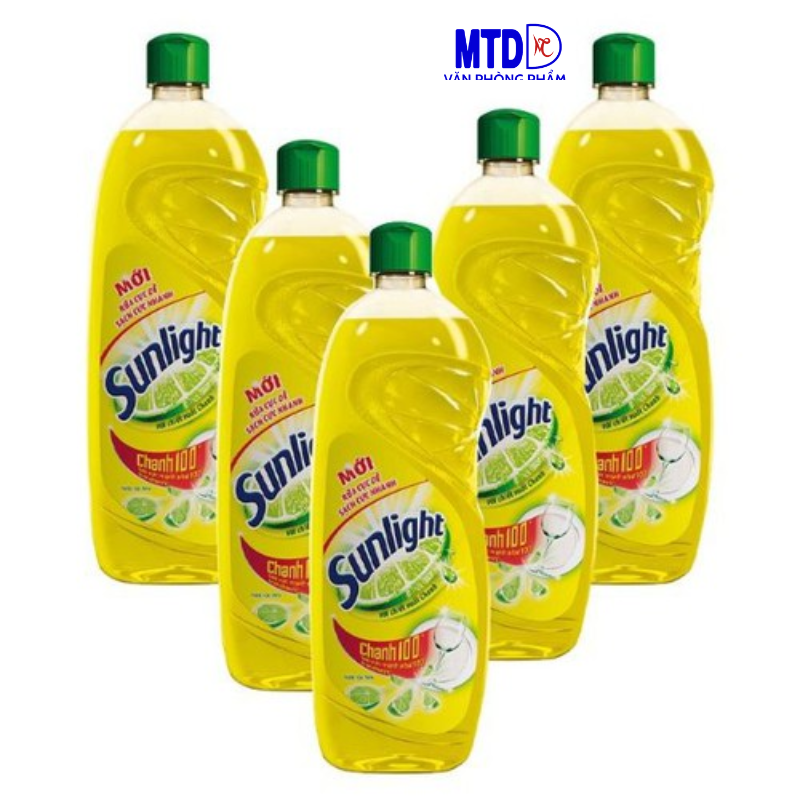 Nước rửa chén Sunlight chanh/Matcha chai 750g/717ml - CHÍNH HÃNG UNILEVER