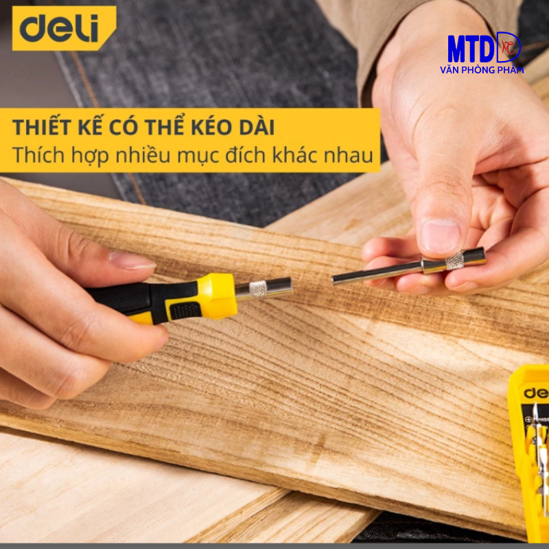 Bộ Tua Vít Đầu Nhỏ Sửa Chữa Đa Chức Năng Deli 1033D– 30 Đầu Vít Cao Cấp Chất Liệu Siêu Bền, Thiết Kế Gọn Nhẹ (HÀNG CHÍNH HÃNG)