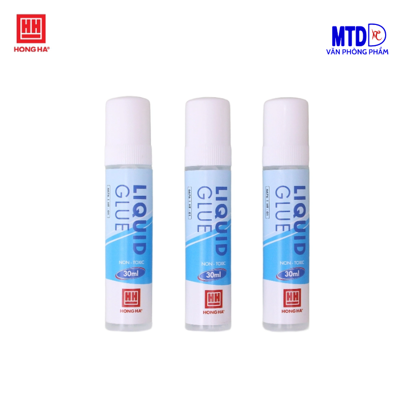Keo dán giấy Hồng Hà  (Hồ dán) - đầu lưới 30ml HT-01 - Liquid Glue 6676
