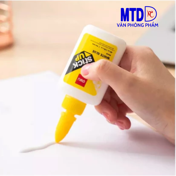 Keo sữa dán giấy , gỗ, gốm, vải, len .... 40ml , thương hiệu  Deli , mã 39445