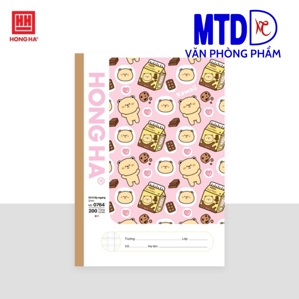 0764-Vở South Star Kawaii, 4 ly ngang, 200 trang