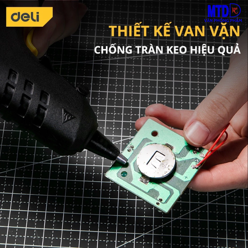 Súng Bắn Keo DELI Cao Cấp Chính Hãng Công Suất 20W/40W Nhỏ Gọn, An Toàn Sử Dụng
