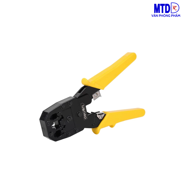 Kìm Bấm Dây Mạng 4/6/8P Deli Cao Cấp Chính Hãng - Thép không gỉ - Sử Dụng Đa Năng, Tiện Dụng - EDL2468