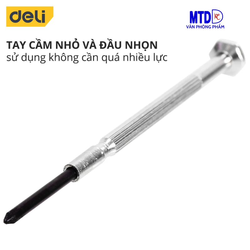 Bộ Tua-vít đa năng với 6 đầu vít  mini đủ cỡ Chất liệu chống Mòn - Gỉ - Chính hãng Deli DL-3206 , sửa laptop.,linh kiện có ốc nhỏ