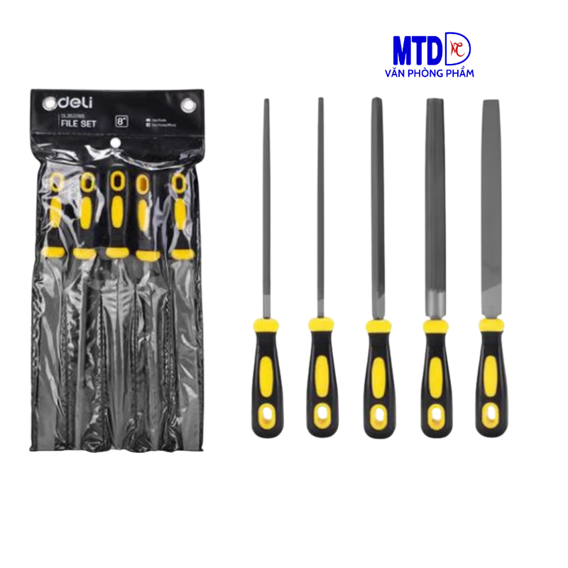 Bộ dũa kim loại mini 5 món 8 inch DELI EDL352085