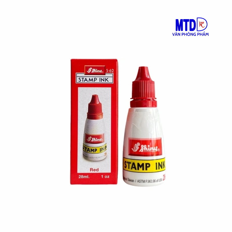 Mực dấu Shiny màu đỏ/màu xanh
