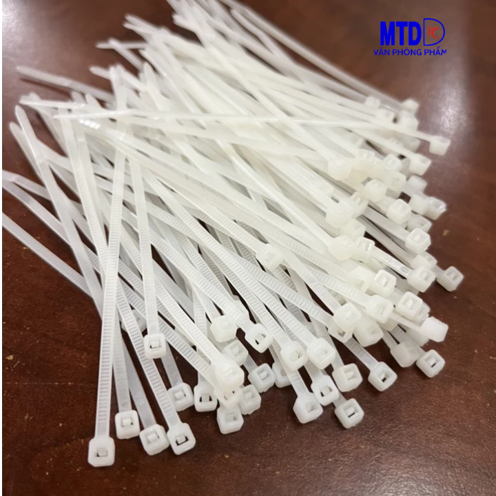 Dây rút nhựa 1.9x100mm ; 2.6x150mm ; 2.8x200mm; 3.6x20mm màu trắng