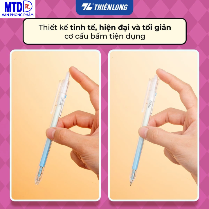 Bút gel Minimalist Thiên Long Gel-072/PLUS ( màu ngẫu ngẫu nhiên), thiết kế tinh tế, hiện đại