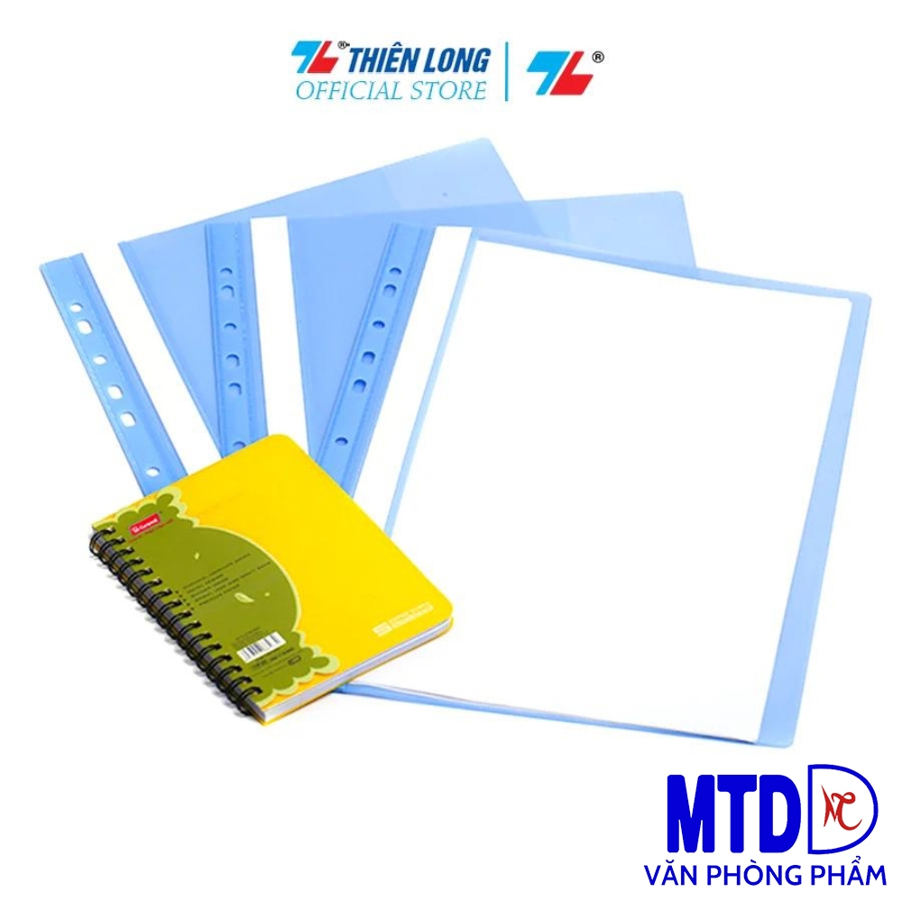 Bìa Acco Thiên Long FO A4 PPFF xanh