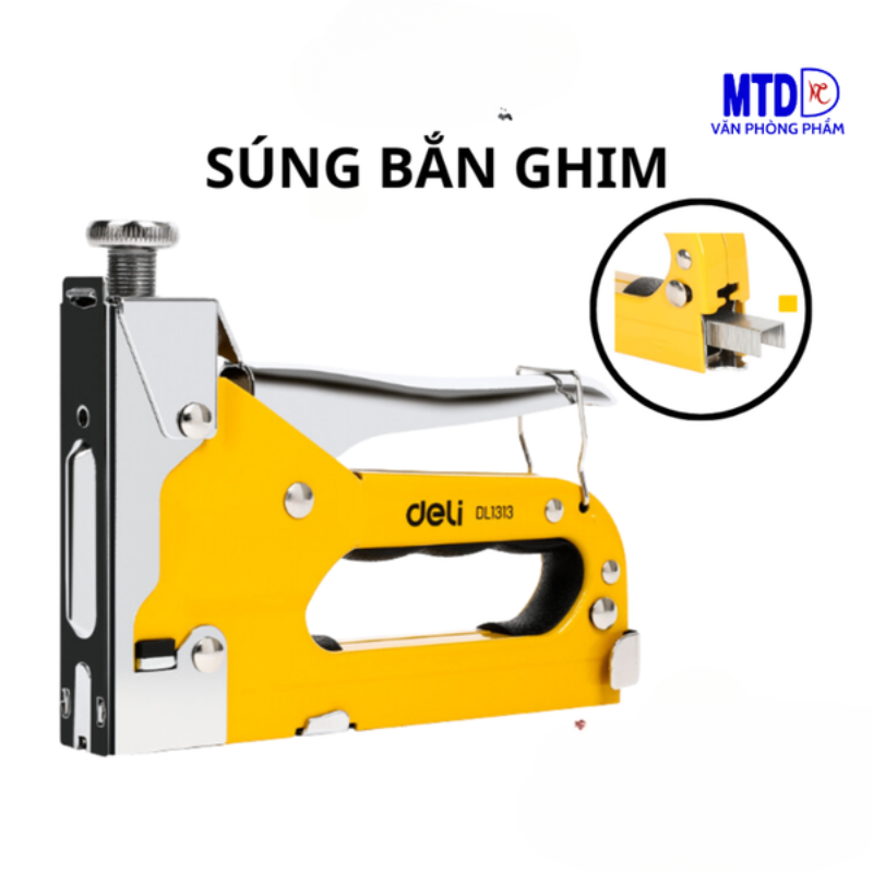 Đinh  ghim D E  dày 1.2 mm dùng cho súng bắn ghim - Deli  (1000 cái/hộp)