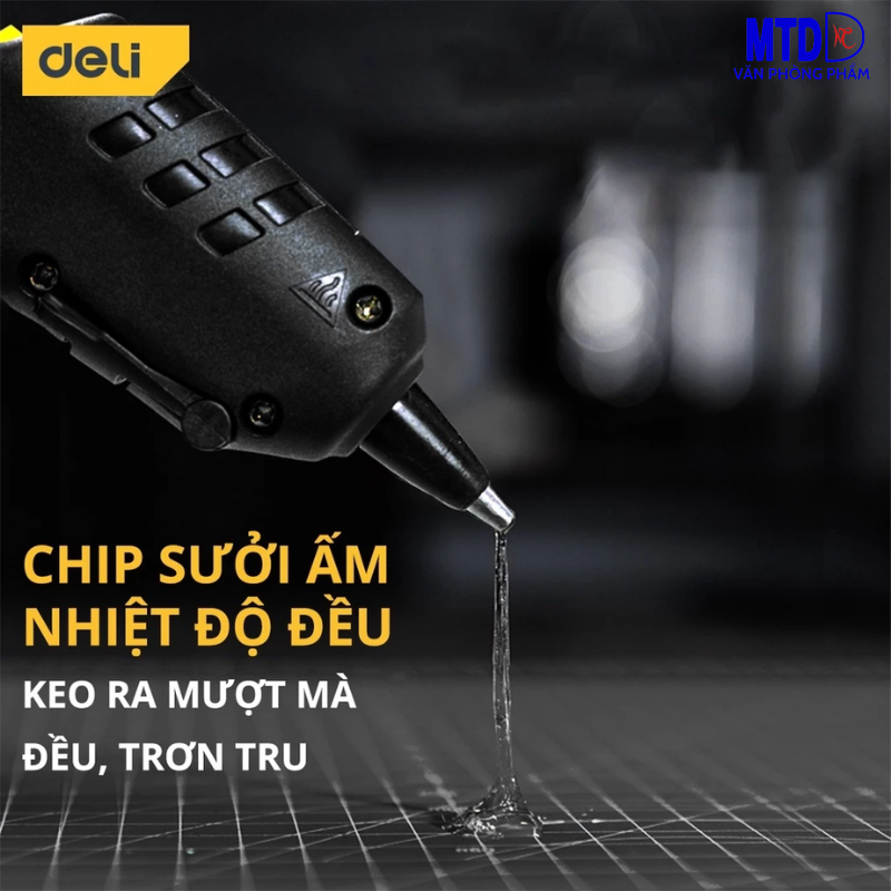Súng Bắn Keo DELI Cao Cấp Chính Hãng Công Suất 20W/40W Nhỏ Gọn, An Toàn Sử Dụng