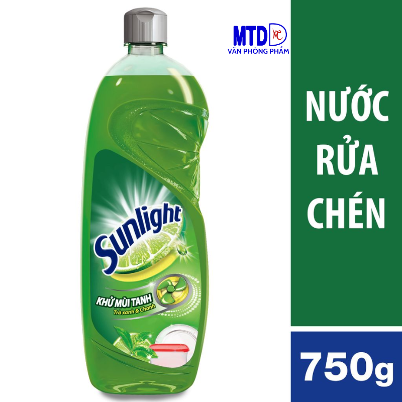 Nước rửa chén Sunlight chanh/Matcha chai 750g/717ml - CHÍNH HÃNG UNILEVER