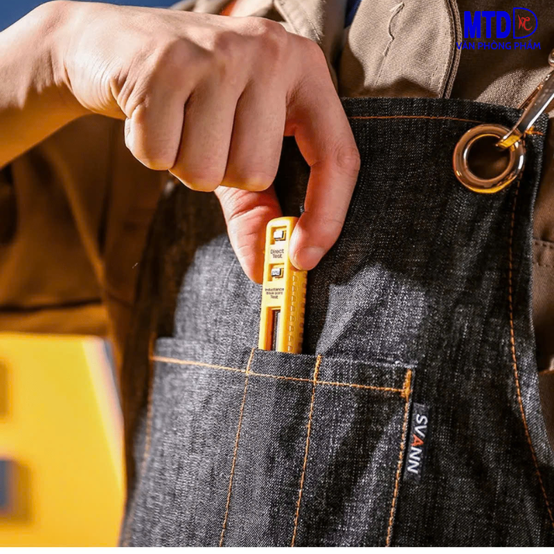 Bút/Vít thử điện kỹ thuật 12-250V chất lượng cao Deli 8003, thiết kế nhỏ gọn , đẹp mắt