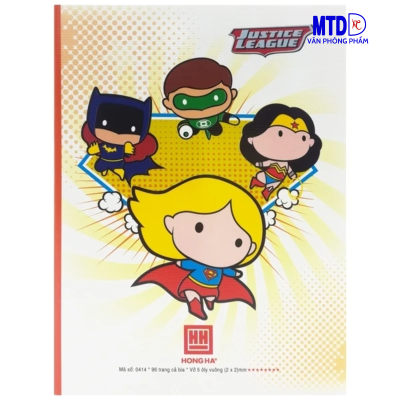 Tập/Vở học sinh  4 ô ly vuông 96 trang, định lượng :120 gsm- Hồng Hà-Class Super DC - 0413