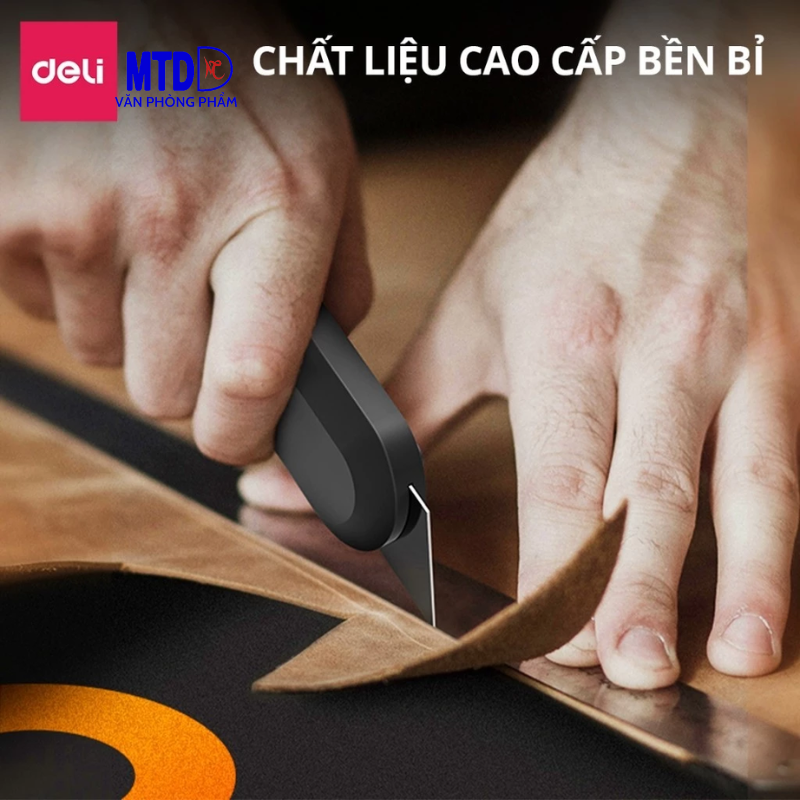 (Bộ 3 cây) Dao rọc giấy Deli HT4003C Cao Cấp Chính hãng -Nhỏ gọn- Tiện lợi-Tiết kiệm