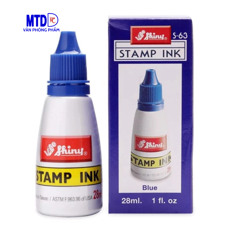Mực dấu Shiny màu đỏ/màu xanh