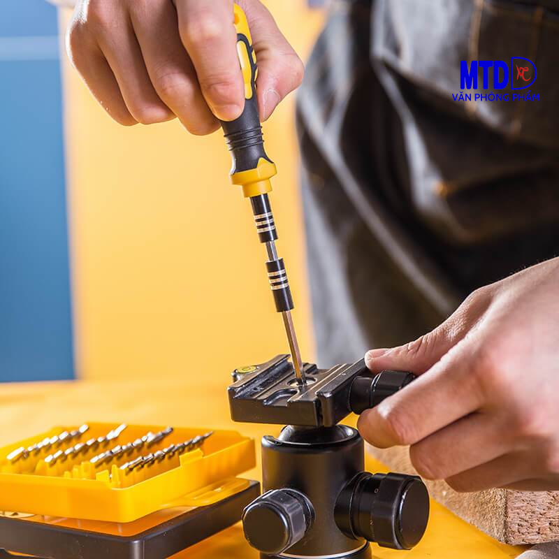 Bộ Tua Vít Đầu Nhỏ Sửa Chữa Đa Chức Năng Deli 1033D– 30 Đầu Vít Cao Cấp Chất Liệu Siêu Bền, Thiết Kế Gọn Nhẹ (HÀNG CHÍNH HÃNG)