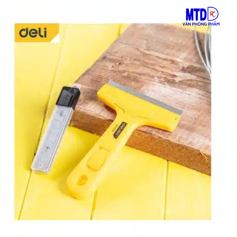 Sủi cạo vệ sinh tường, kính và mặt phẳng 148mm  tặng kèm 1 hộp dao cạo- Hàng Deli chính hãng - DL 4723