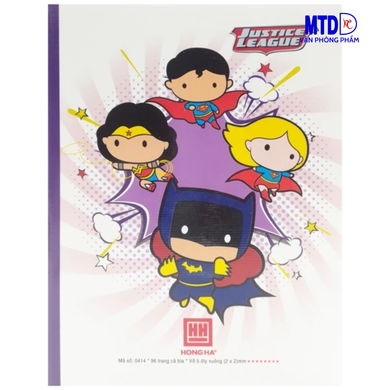 Tập/Vở học sinh  4 ô ly vuông 96 trang, định lượng :120 gsm- Hồng Hà-Class Super DC - 0413