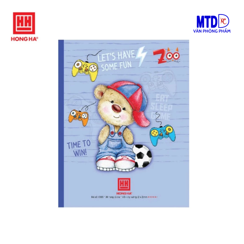 Tập/Vở học sinh Hồng Hà -Class zoo 0396 - 4 ô ly vuông -96 trang - 80gsm