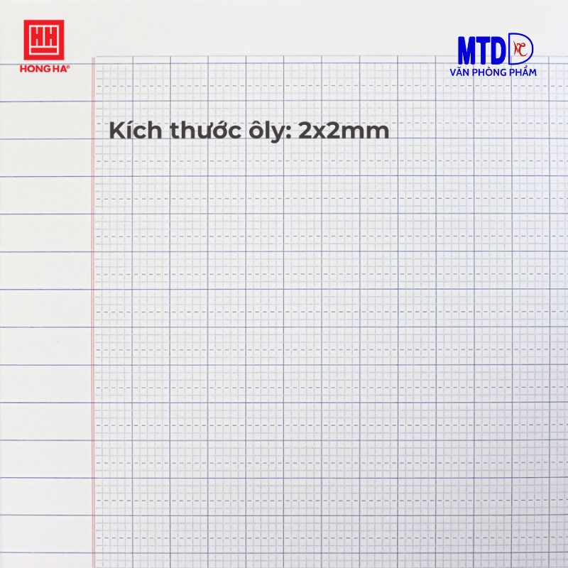 Tập/vở học sinh Hồng Hà -Class Điểm A -5 ô ly vuông -0317, 96 trang, 100gsm, trắng,sáng,mịn