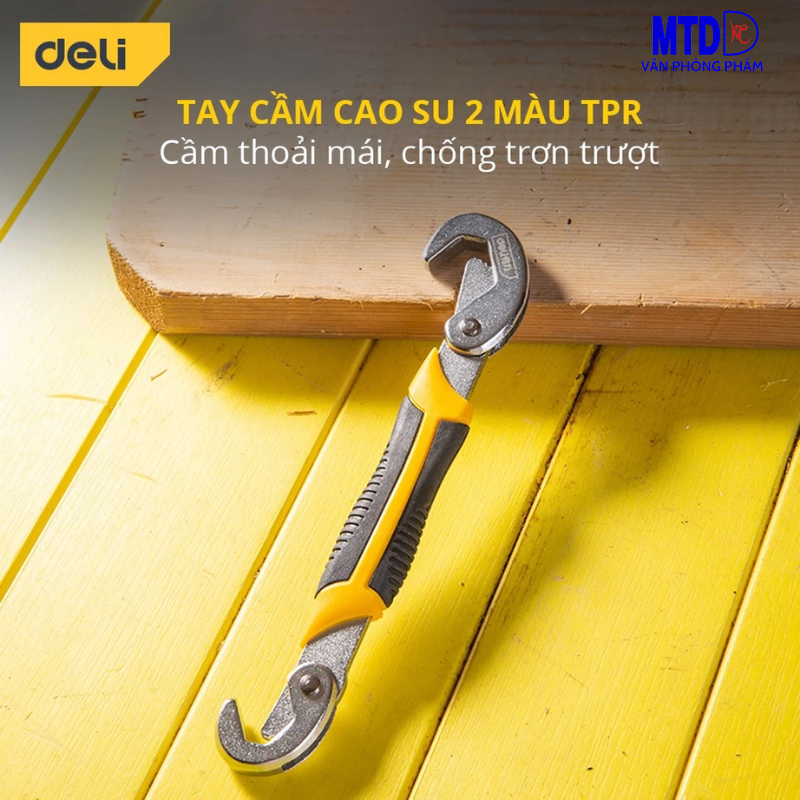 Bộ 2 chiếc cờ Lê Đa Năng Đường Kính 9-32mm - Thiết Kế Dạng Răng - Dùng Được Nhiều Mục Đích - DL932-2 Deli Chính Hãng