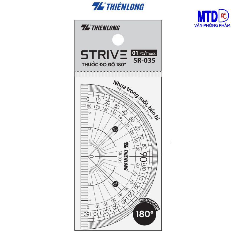 Thươc đo độ 180º Strive Thiên Long SR-035