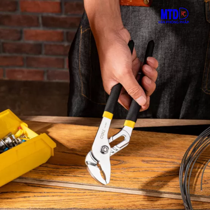 Kìm mỏ quạ 10″ 250mm - DELI - Giúp Giữ, Kẹp, Cắt Vật Dụng, Dành Cho Thợ Điện Nước Chuyên Nghiệp - DL2610
