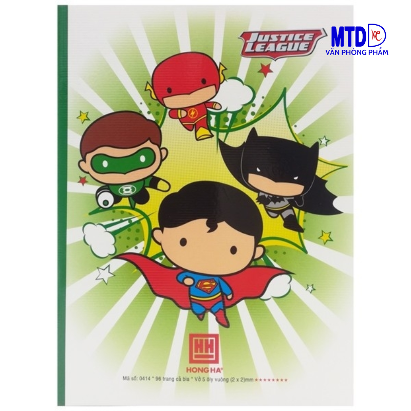 Tập/Vở học sinh  4 ô ly vuông 96 trang, định lượng :120 gsm- Hồng Hà-Class Super DC - 0413