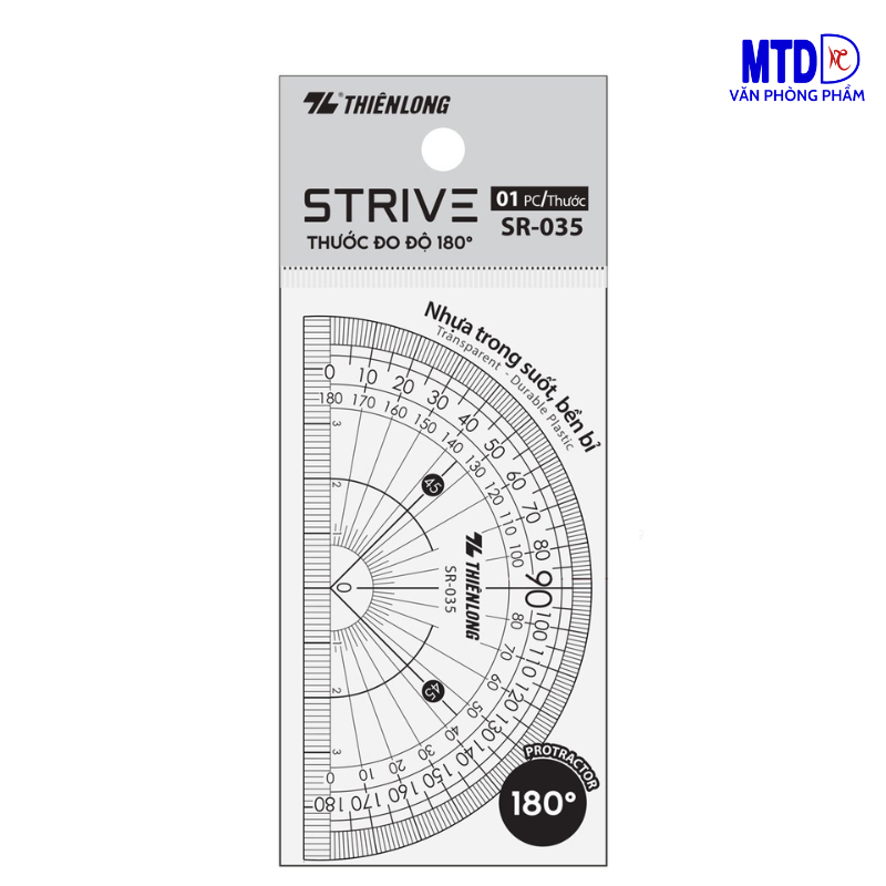 Thươc đo độ 180º Strive Thiên Long SR-035