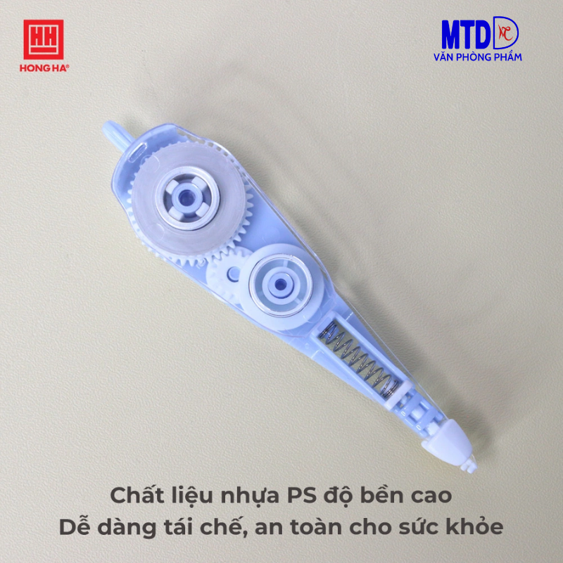 Băng xóa bấm Hồng Hà  3576 -CT-01 , 6m x 5mm,  cơ chế bấm tiện lợi phù hợp học sinh, sinh viên , văn phòng