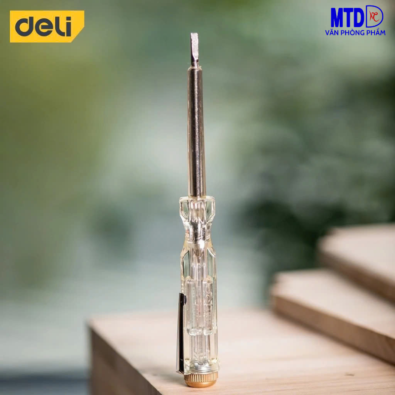 Bút thử điện 100-500V chất lượng cao Deli 8001