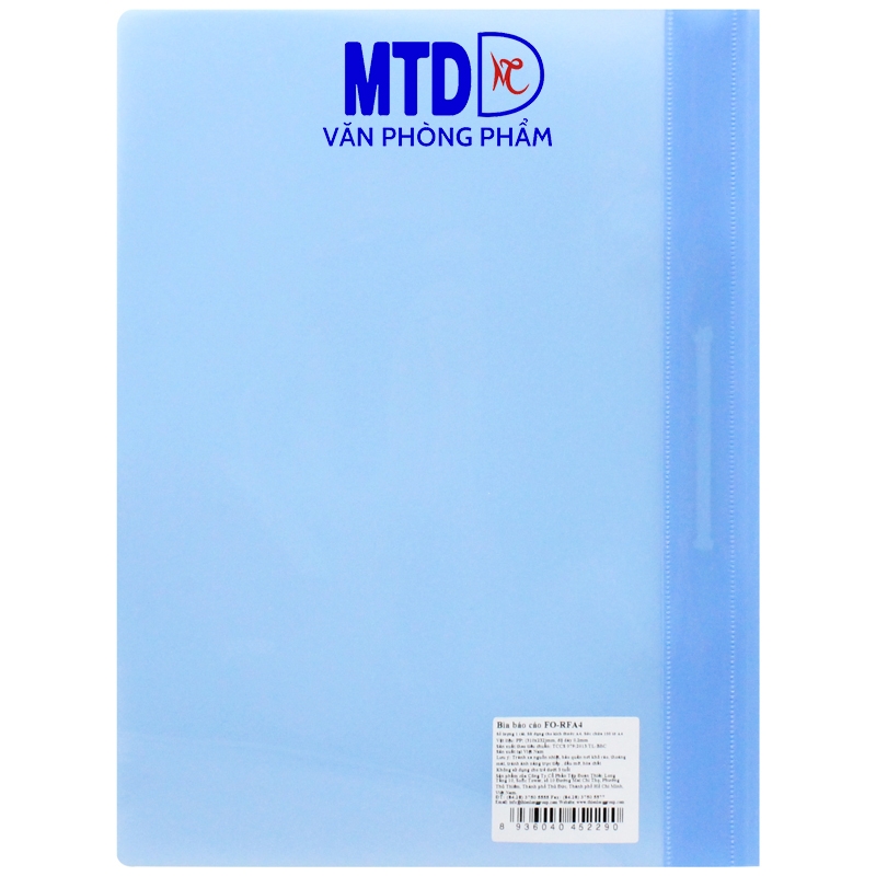 Bìa báo cáo Thiên Long FO A4 RF xanh