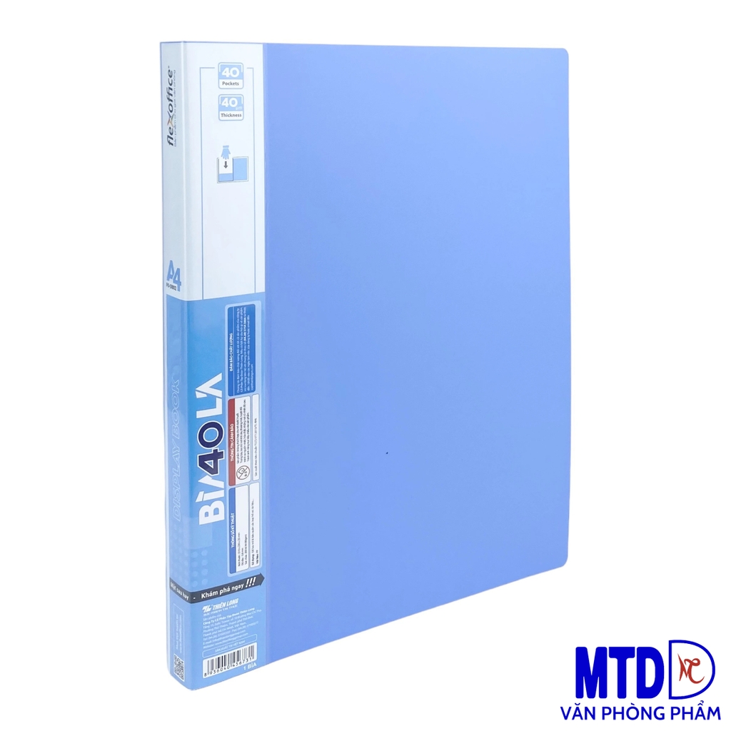 Bìa 40 lá A4 Thiên Long đựng hồ sơ tới 200 tờ