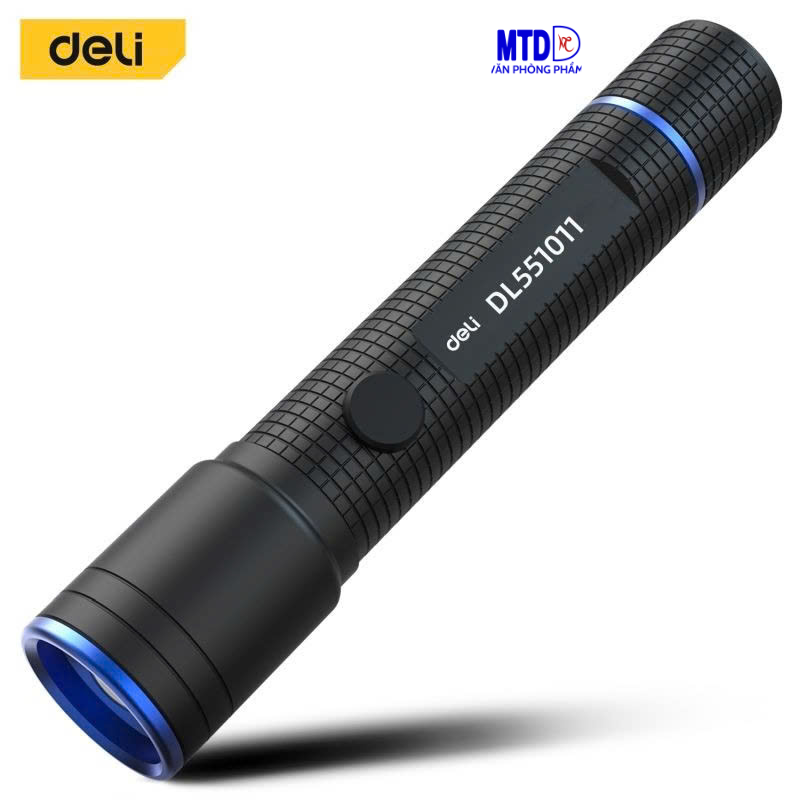 Đèn pin Mini cầm tay  Siêu Sáng Vỏ Hợp Kim, Cổng Sạc Type C Siêu Bền Chính Hãng Deli DL 551011