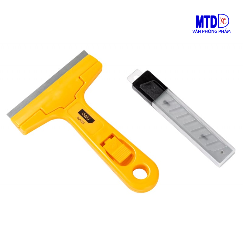 Sủi cạo vệ sinh tường, kính và mặt phẳng 148mm  tặng kèm 1 hộp dao cạo- Hàng Deli chính hãng - DL 4723