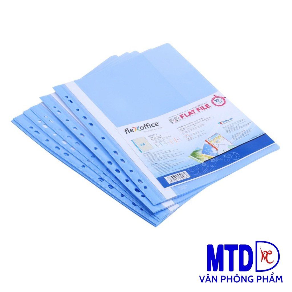 Bìa Acco Thiên Long FO A4 PPFF xanh