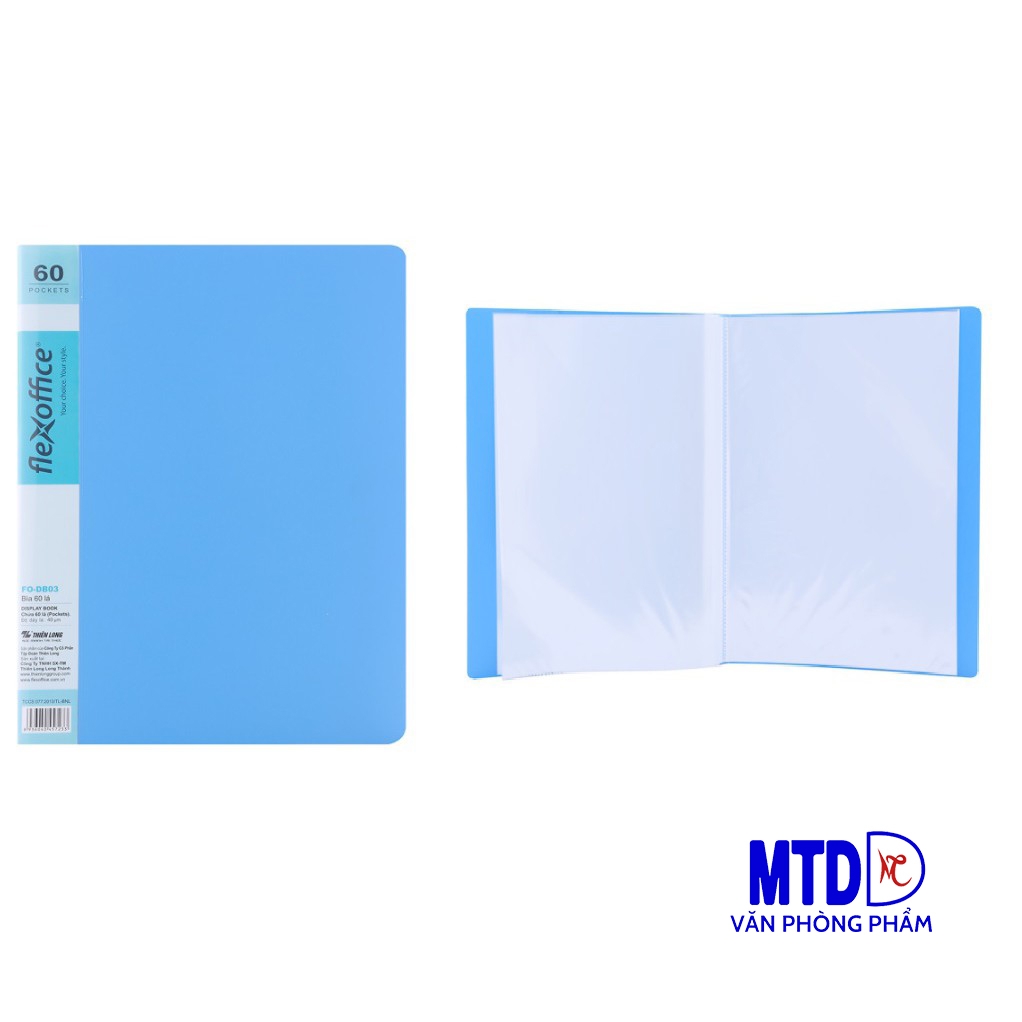 Bìa 60 lá A4 Thiên Long đựng hồ sơ tới 200 tờ