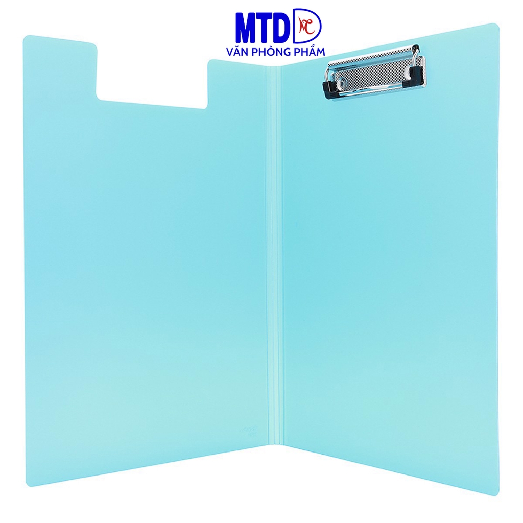 Bìa trình ký kép nhựa A4 Thiên Long FO-CB03 xanh