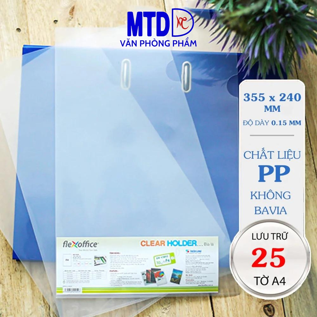 Bìa lá A4 Thiên Long FO-CH01 trong