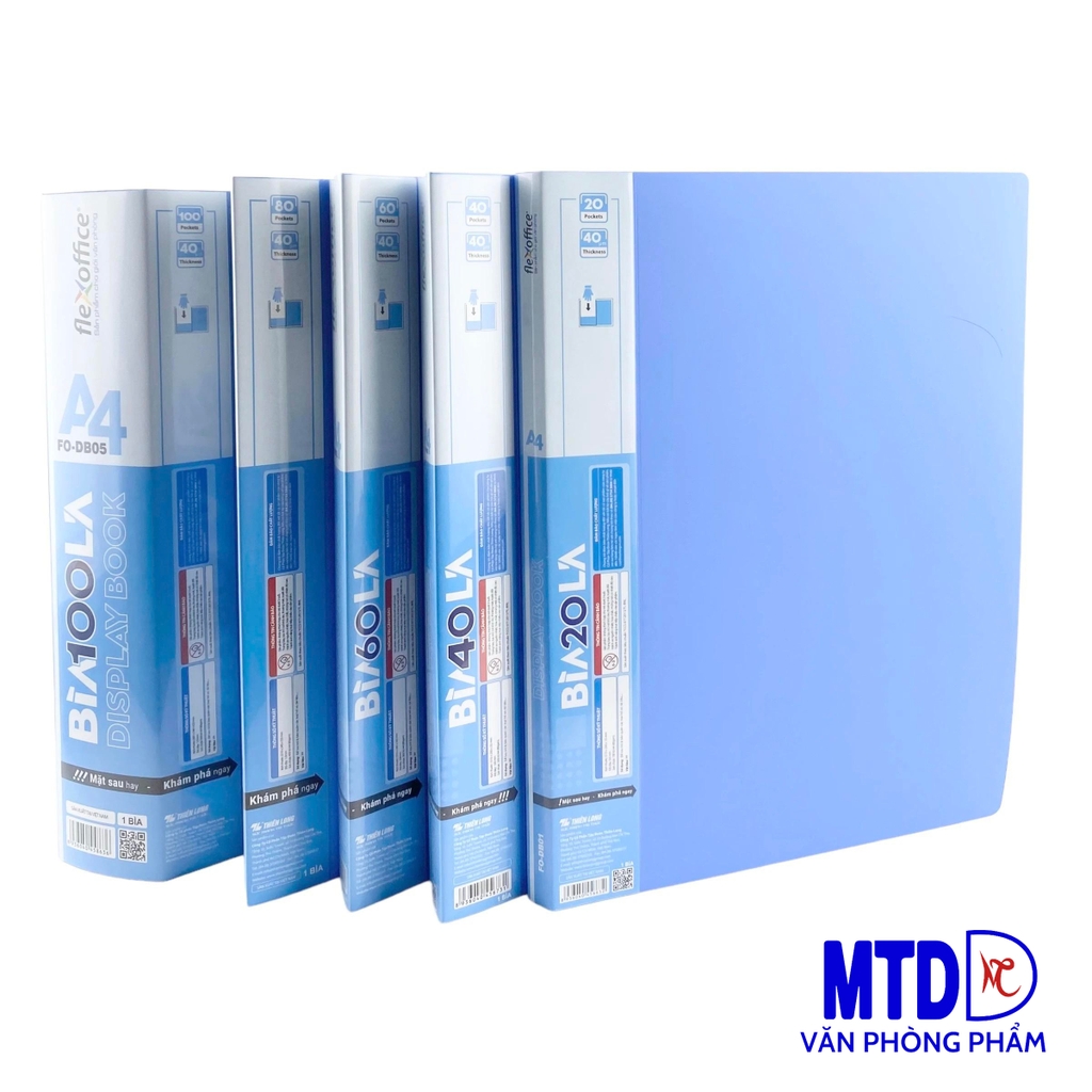 Bìa 60 lá A4 Thiên Long đựng hồ sơ tới 200 tờ