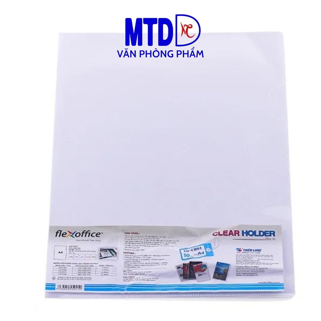 Bìa lá A4 Thiên Long FO-CH01 trong