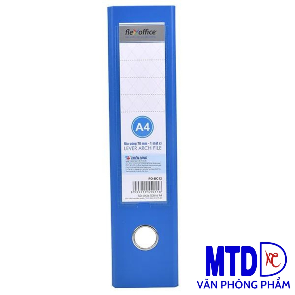 Bìa còng Thiên Long 70A4 FO-BC12 (1 mặt si )